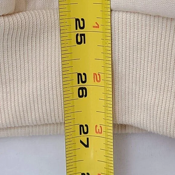 Shein Howdy Dachshund Crewneck Sweatshirt XL Beige Puppy Dog Cowboy - Picture 8 of 10